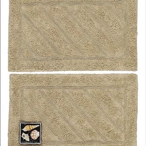 100% Pure CottonBath Rug, 17"X24" Pack of 2 NEW